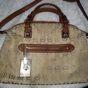 Michael Kors Calista Logo Large Satchel